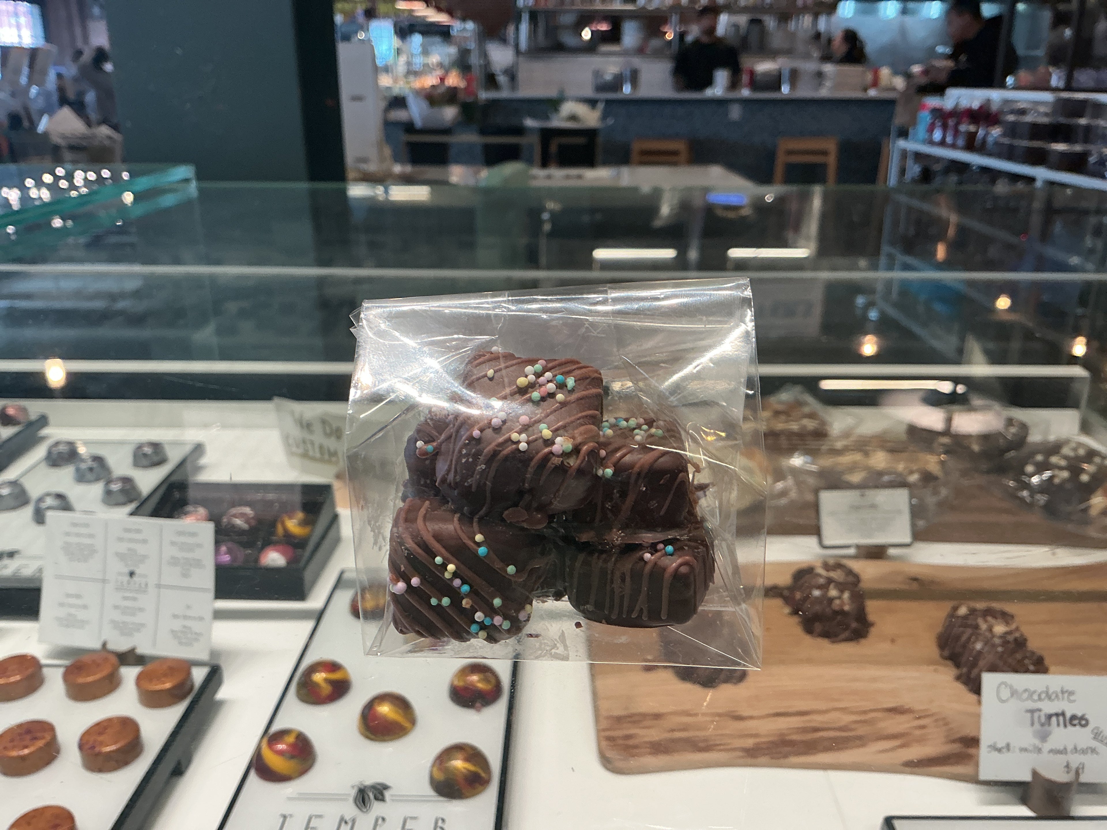 Chocolate dipped wafers