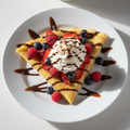 Crepes with berries and Nutella
